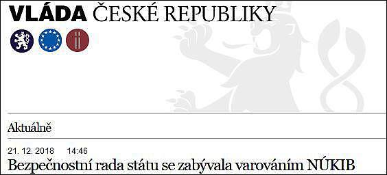 捷克国安委正式声明：纠正对华为的错误警示（图） - 1