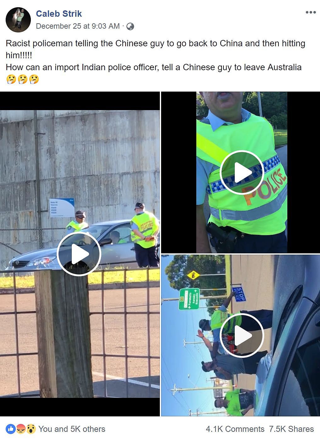 “滚回中国去”！亚裔警员公然侮辱司机，这回澳洲网友态度却一边倒！（视频） - 2