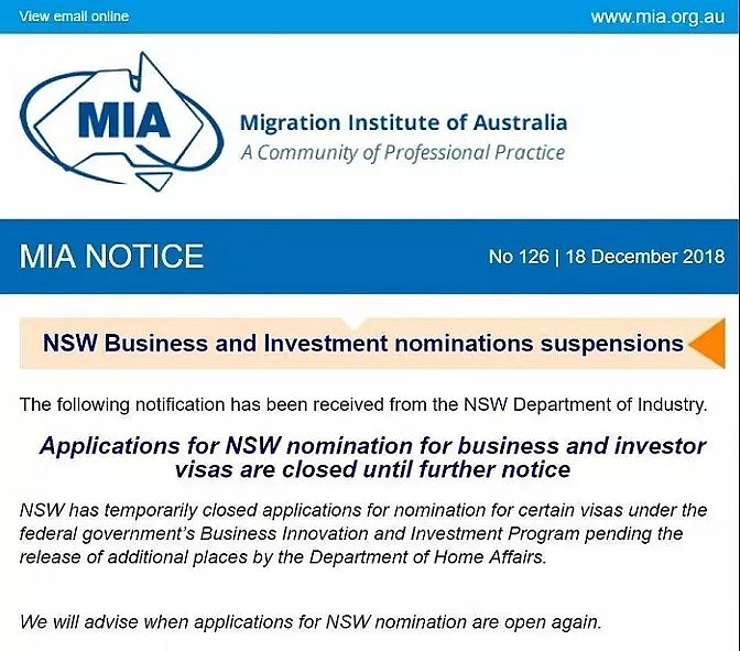 重磅突发！有钱移民澳洲也是难上加难了, 澳大利亚又一州政府关闭商业移民申请... - 10