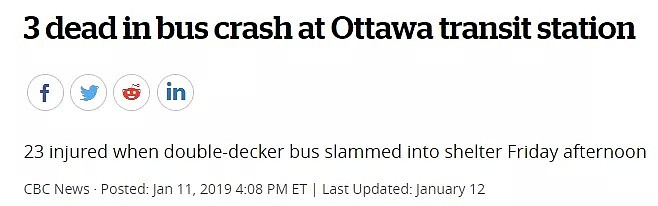 突发！3死23伤，加拿大双层巴士撞入车站，头被削掉！现场异常惨烈...（组图） - 4