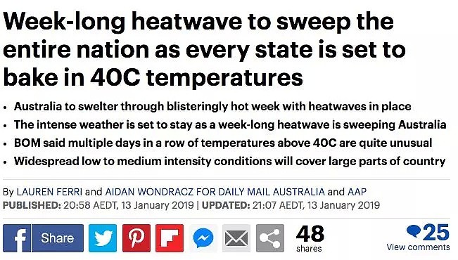新州最高45℃！本周全澳开启烧烤模式！部分地区连续直逼50℃高温...（组图） - 13