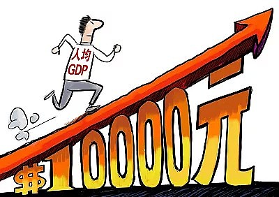 中国人均GDP接近1万美元，在全球处于什么水平？ - 1