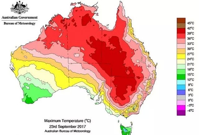 澳洲创下世界纪录！一举承包全球最热15！个！地！点！气象图热到发黑，马路热到融化，自来水热到变色…（组图） - 16