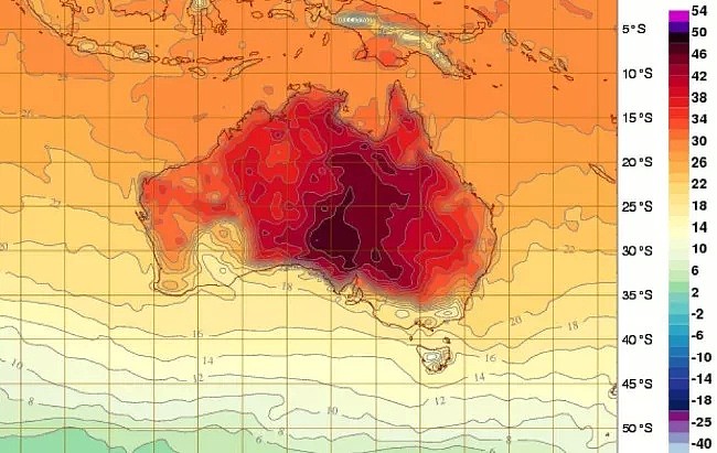 澳洲创下世界纪录！一举承包全球最热15！个！地！点！气象图热到发黑，马路热到融化，自来水热到变色…（组图） - 17