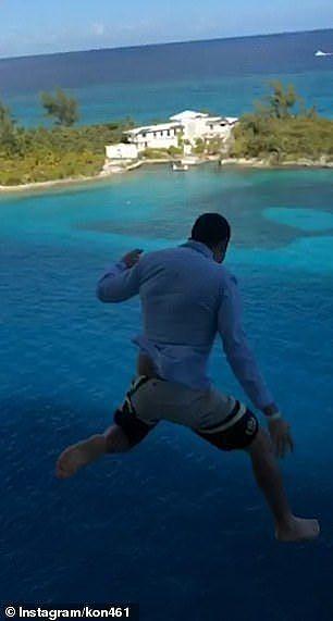 疯狂！27岁小伙为拍视频从11层楼高邮轮跳入海中 被邮轮公司终身拉黑