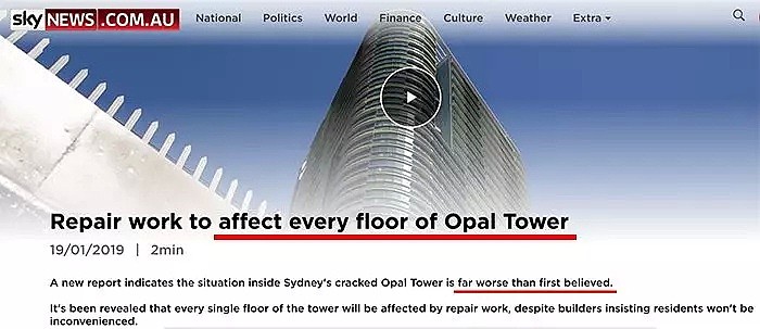 Opal Tower修后面积缩水！钢筋28毫米换成20毫米！全澳超1400栋“病态”大楼存缺陷！（组图) - 10