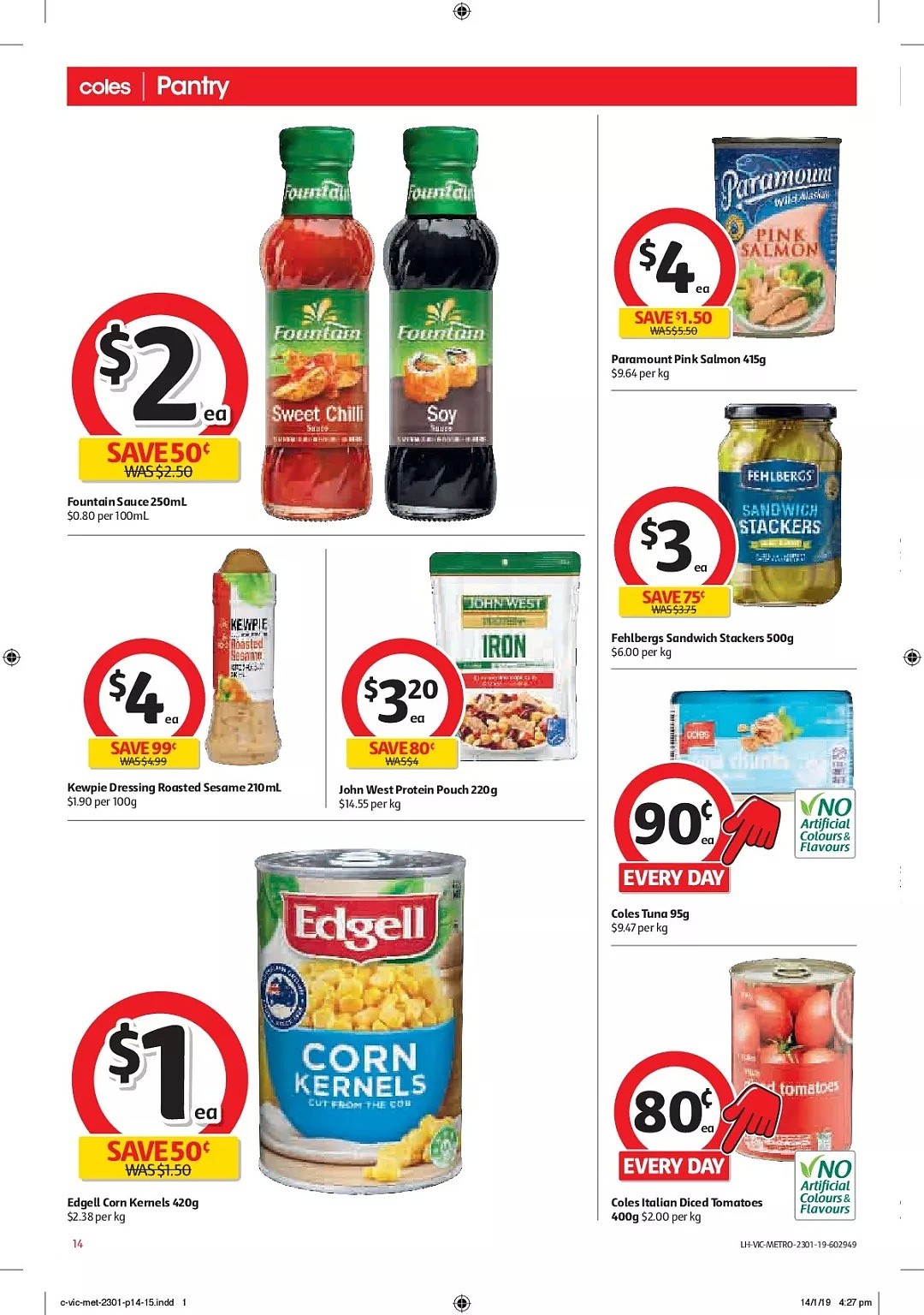 Coles 1月23日-1月29日折扣，好奇纸尿裤半价 - 14