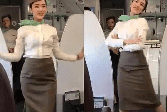 航空公司安排美女空姐跳舞惊艳全场 这名乘客的反应亮了（视频/组图） - 1