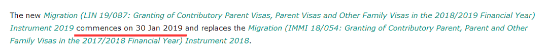 重磅！2018/19财年澳洲父母移民签证配额出炉！明天开始生效！（图） - 2