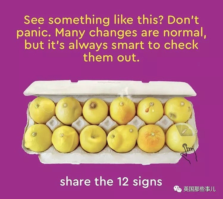 他们用12个柠檬解释乳腺癌早期症状… 简直太清晰明了了！ - 1