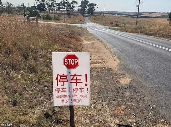 中国游客引发澳洲公愤，居民无奈竖起中文路牌，疾呼“停车！”发外交部放话：国人外出，这件事一定注意！（组图） - 5