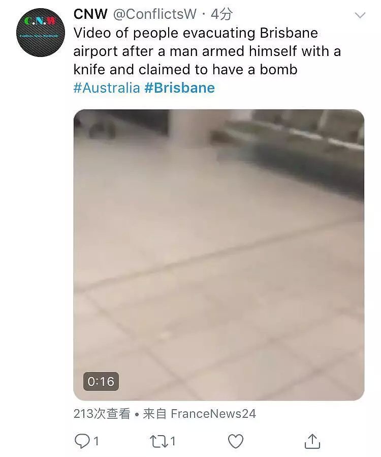 突发！布里斯班机场紧急封锁！有人持刀行凶，称要引爆炸弹！旅客大批滞留（视频/组图） - 7