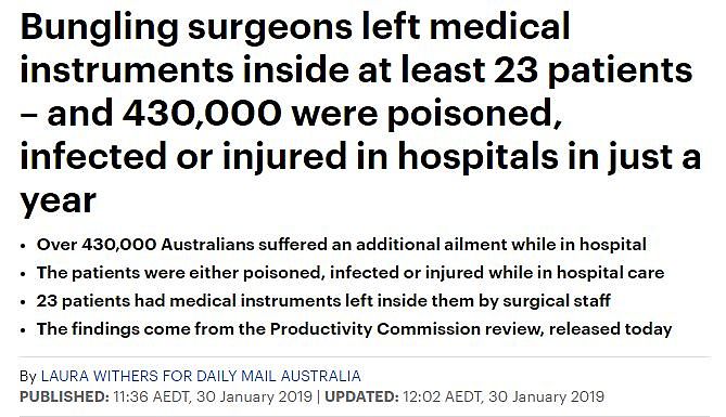 护士认错病人还打错药！全澳16万病人“吃错药” 23人体内有手术工具！ - 11