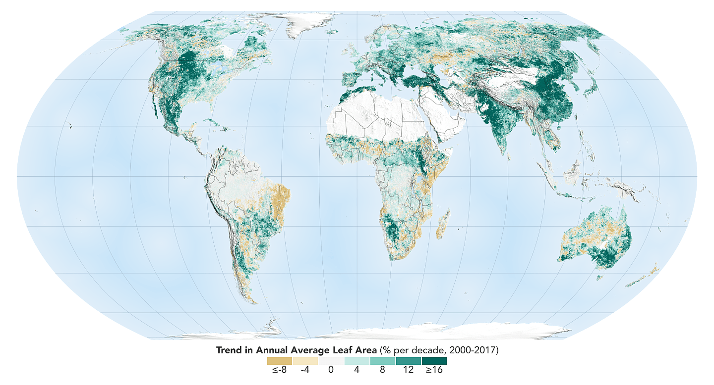 NASA：多亏中国和印度 我们更绿了（组图） - 3