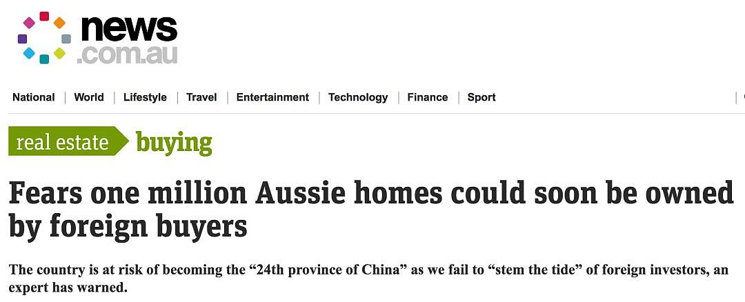 澳人慌了，“我们正成为中国第24个省”！中国买家被指要买空澳洲（组图） - 2