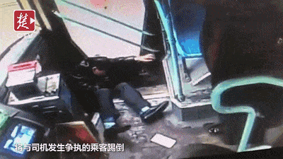 男子正与公交司机口角 被乘客一脚踹飞瘫软（视频/组图） - 3