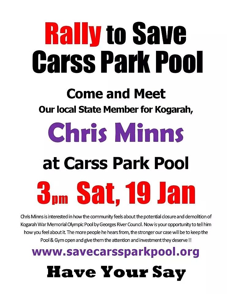 拯救 Carss Park Olympic游泳池，请立即行动起来！ - 2