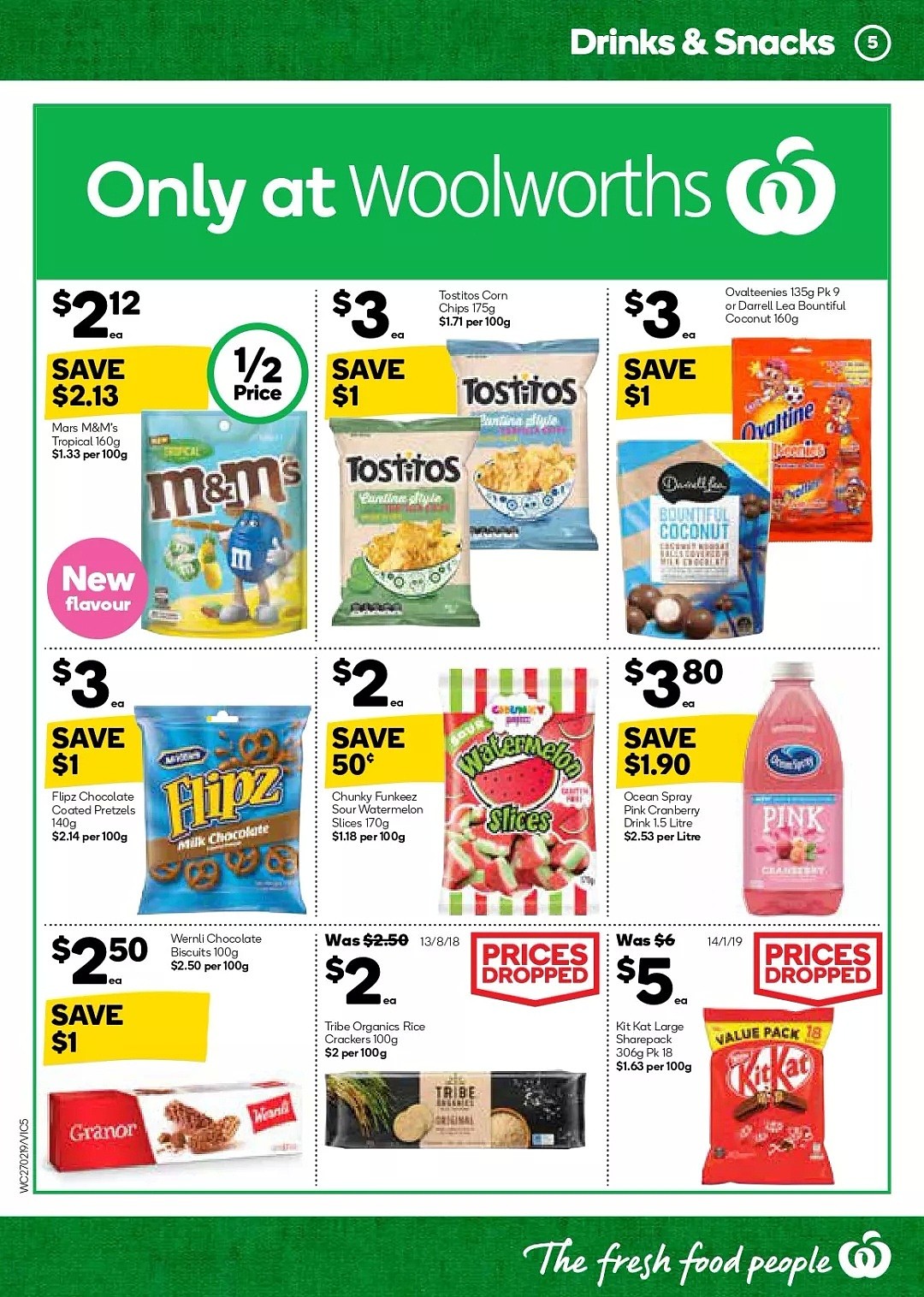 Woolworths 2月27日—3月5折扣，披萨、Loacker巧克力饼干半价 - 5