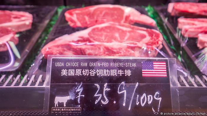 Symbolbild China - USA Strafzölle | Fleisch aus den USA (picture-alliance/dpa/Li Zhihao)