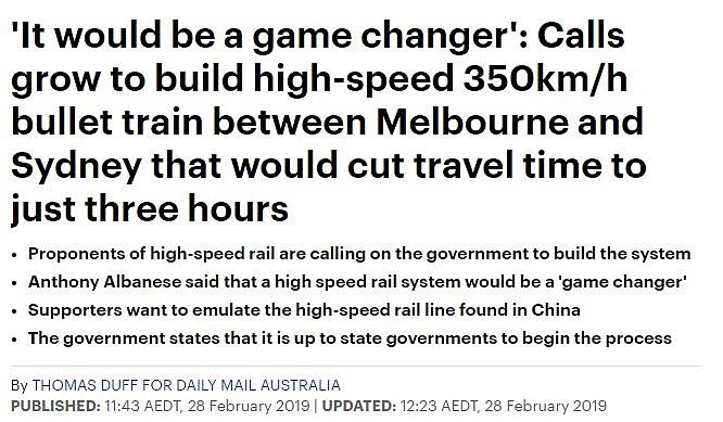 澳洲高铁时代要来了！斥资$28亿！20年后完工？更生猛的基建计划曝光！（组图） - 5