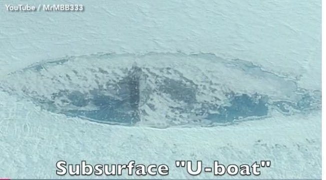 南极洲疑似藏有纳粹潜艇。 《每日星报》