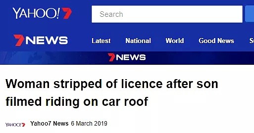 心太大！澳洲妈妈忘了自己4岁儿子在车顶，用100公里时速开了18分钟后才发现（组图） - 1