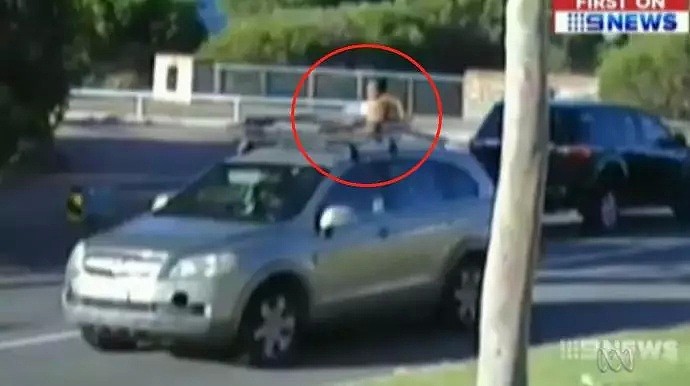 心太大！澳洲妈妈忘了自己4岁儿子在车顶，用100公里时速开了18分钟后才发现（组图） - 2