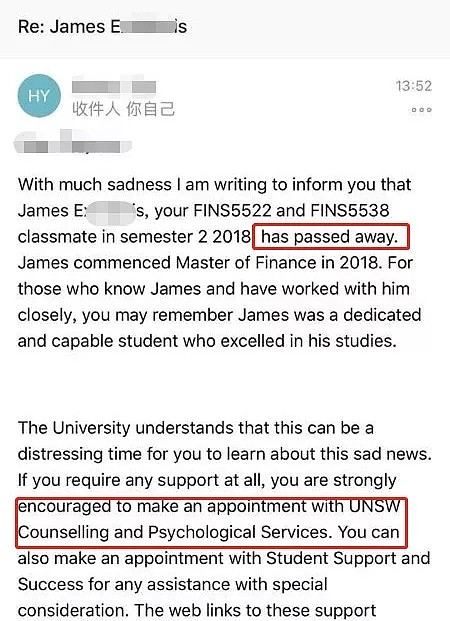 澳洲大学学霸突然离世...在澳留学生孤独压抑自杀风险指数高，数名中国留学生不堪重负走上极端路 - 1