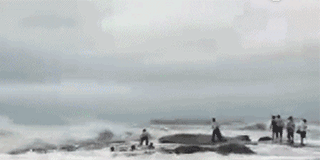 中国女游客岸边拍照，一个巨浪拍来，差点没命了（视频/组图） - 13