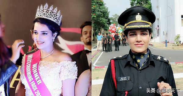 不爱红装爱武装 印度选美皇后变身成女军官