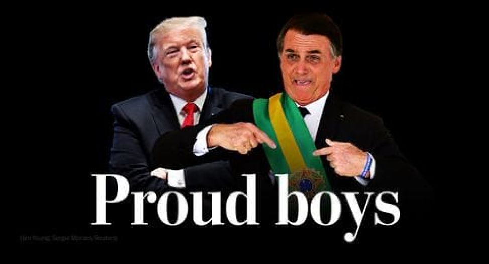 特朗普会见巴西总统 两人见面就像“照镜子”（组图） - 1