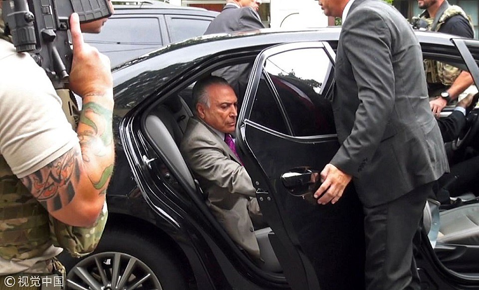巴西前总统特梅尔被捕 涉嫌贪腐近5亿美元（图） - 2