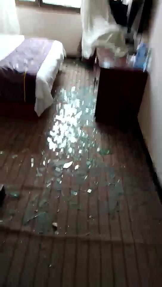 江苏盐城化工厂爆炸 附近宾馆玻璃被震碎