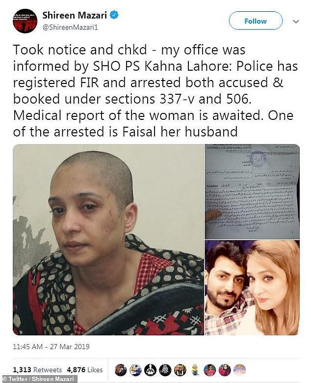巴基斯坦女子因拒绝为丈夫同事跳舞，遭丈夫当众剥衣暴打剃光头发
