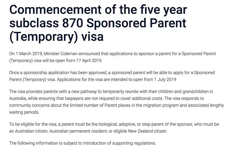 新父母担保签证即将上线：申请费过万，申请门槛竟要年收入高于8万澳元（组图） - 2