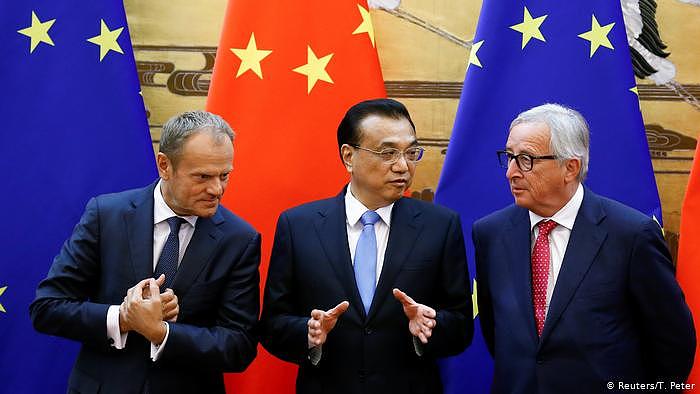 Peking EU China Treffen Tusk Li Keqiang Juncker (Reuters/T. Peter)