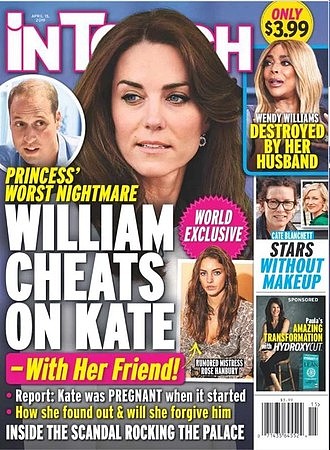 ▲▼美国杂志《In Touch Weekly》爆出，威廉王子出轨凯特王妃的闺蜜萝丝汉伯里。 （图／翻摄自网路）