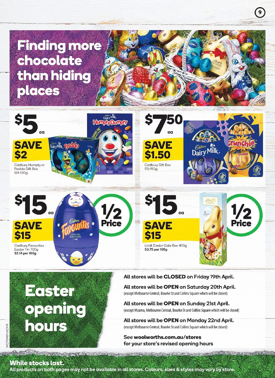 Woolworths 4月17日-23日折扣，油、饮料零食、复活节食品半价（组图） - 9