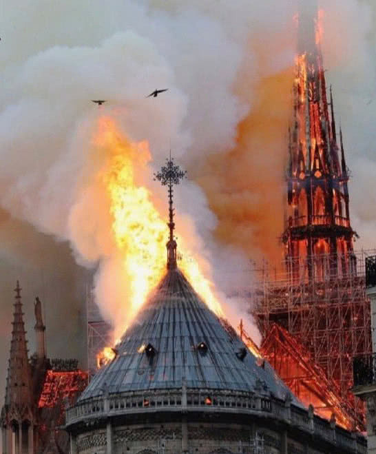ISIS宣布对巴黎圣母院大火负责！网上制作恐怖海报庆祝，称其为报应及惩罚（组图） - 1