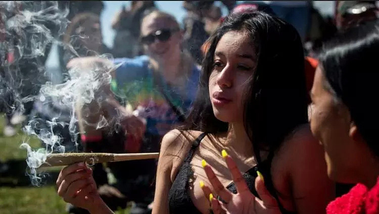 数万人集体吸大麻 温哥华日落海滩 烟雾缭绕（组图） - 3