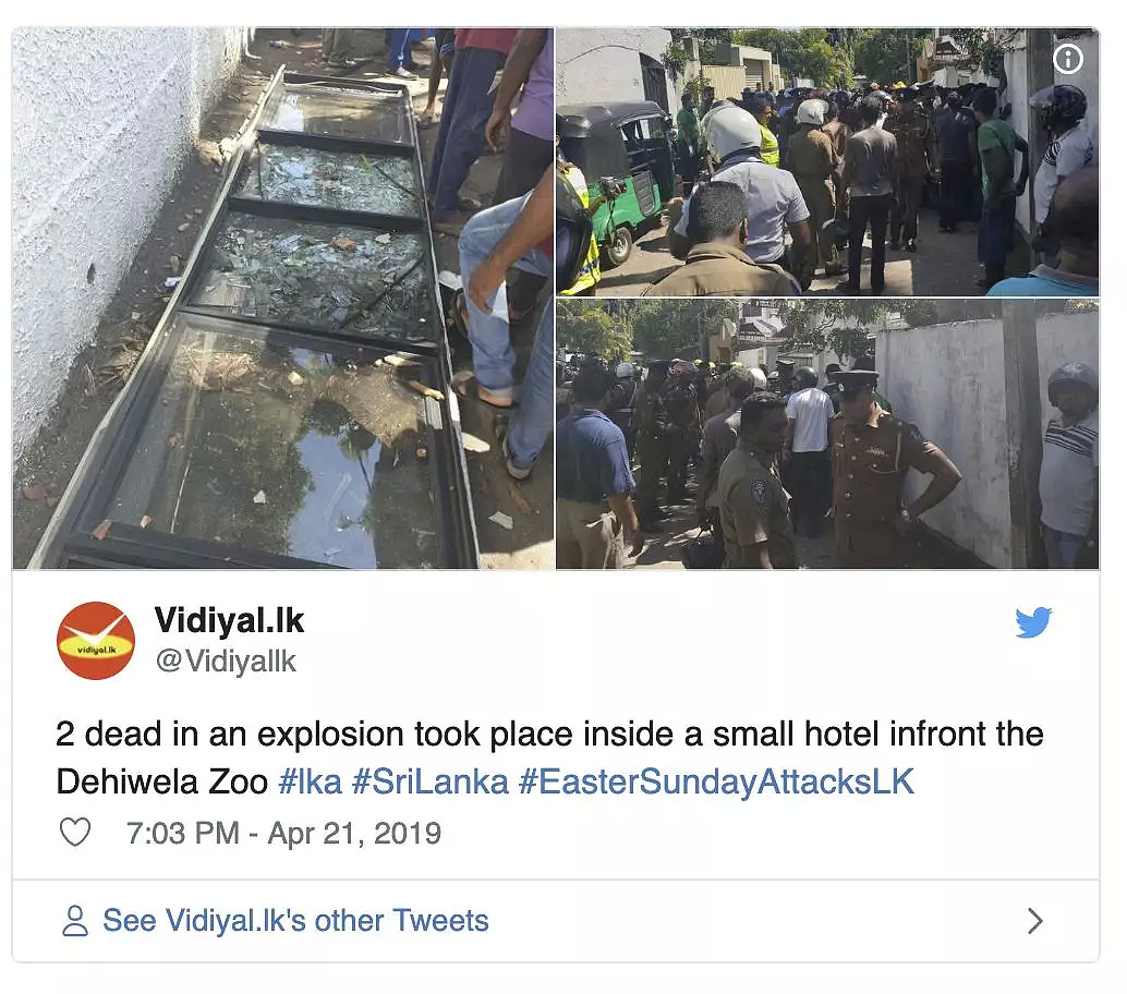最新 | 斯里兰卡惨遭8次连环爆炸, 2名中国人身亡! 超过215人死亡, 450人受伤, 3教堂4酒店被炸毁! 现场视频/图 - 42