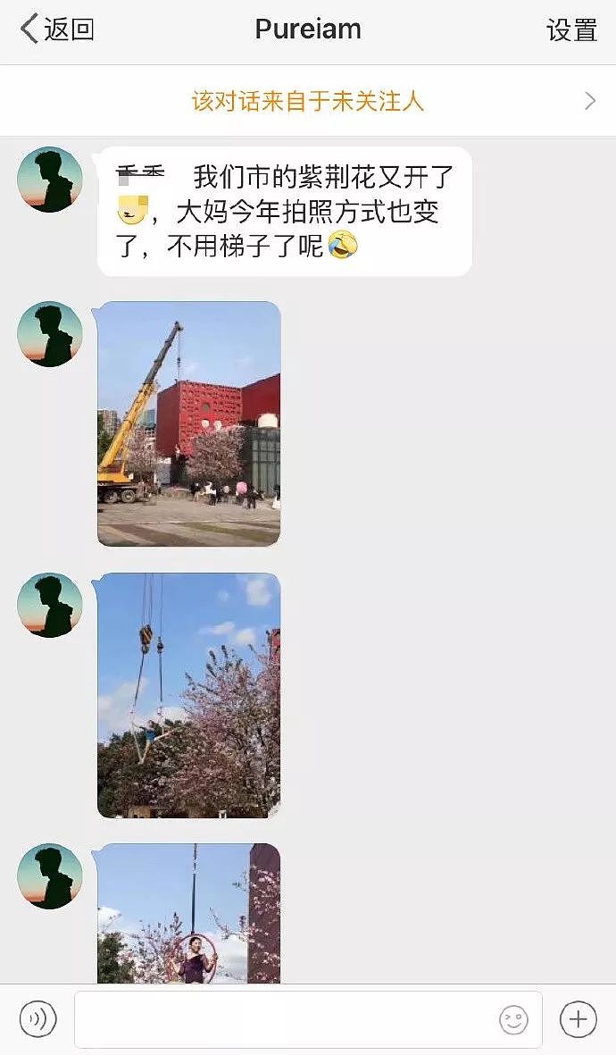 中国大妈拍照到底能有多野？“我就是我，是用挖掘机吊起来的仙女”（组图） - 1