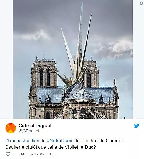 巴黎圣母院要换新尖塔？法国人率先贡献一波沙雕设计……（视频/组图） - 20