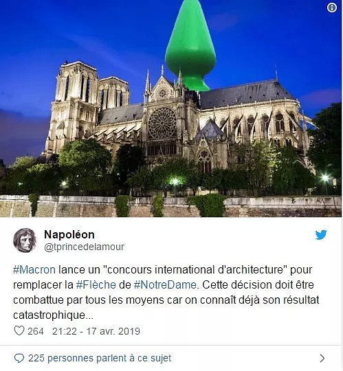 巴黎圣母院要换新尖塔？法国人率先贡献一波沙雕设计……（视频/组图） - 25