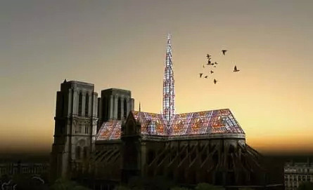 巴黎圣母院“重建设计图”曝光：画风沙雕，甚至还有改成清真寺的方案（组图） - 9