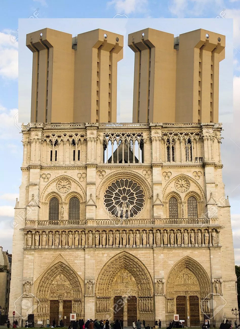 巴黎圣母院“重建设计图”曝光：画风沙雕，甚至还有改成清真寺的方案（组图） - 17