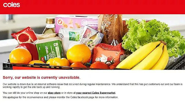 超市巨头Coles购物网站宕机近3天，终于下午恢复正常！ - 3