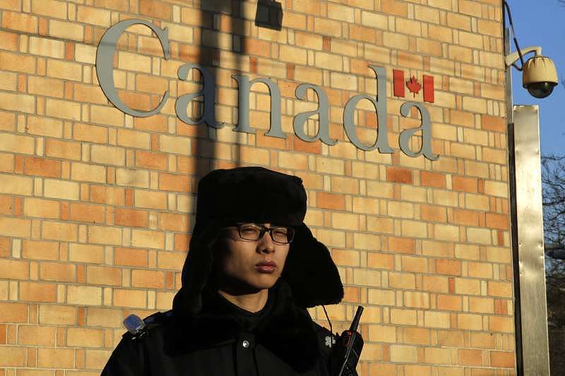 加拿大驻北京使馆。 （AP）