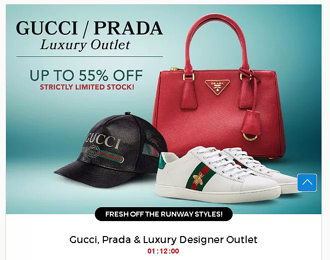 Gucci，Prada低至半价！限时特卖！收明星款半月腰包，小蜜蜂小白鞋！（组图） - 1