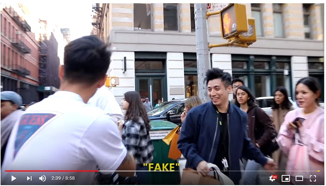 在美国街头卖假Bape，用中国人身份做低素质的事，这个华裔YouTuber引众怒（组图） - 12